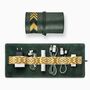 Leather Tech Roll Organiser With Optnl Access., Green, thumbnail 3 of 8