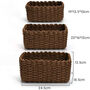 Pack Of Three Recycled Paper Rope Storage Basket, thumbnail 10 of 12