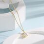 Sterling Silver Clear Cz Star Pendant Necklace, thumbnail 1 of 10