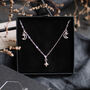 Moon And Star Silver Necklace, thumbnail 1 of 6