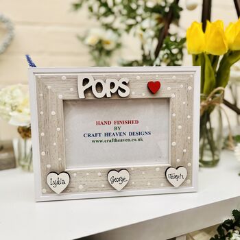 Personalised Pops Photo Frame Father's Day Gift, 7 of 9