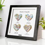 Personalised Crystal Anniversary 3D Heart Map Locations Print, thumbnail 2 of 12