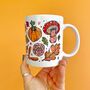 Autumn Mushroom And Pumpkin Mug, thumbnail 1 of 3