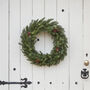 Pre Lit Pinecone Christmas Wreath, thumbnail 3 of 4