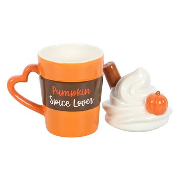 Pumpkin Spice Latte Lidded Mug, 2 of 2