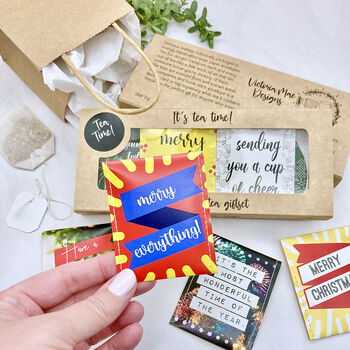 Christmas Tea Gift Set | Christmas Tea Hamper | Christmas Tokens | Stocking Fillers | Secret Santa, 2 of 11