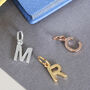 Initial Charm In Silver, 18ct Gold Or Rose Gold Vermeil, thumbnail 2 of 6