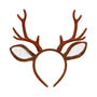 Festive Brown Reindeer Headband For Christmas Fun Child Adult, thumbnail 4 of 4