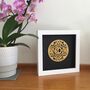 Personalised Golden Wedding Anniversary Framed Papercut, thumbnail 4 of 8