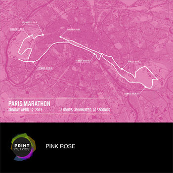 Personalised Paris Marathon Poster, 9 of 12