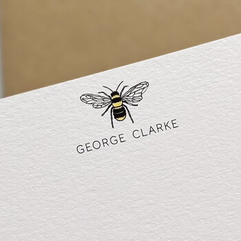 Personalised Bee Correspondence Cards, 3 of 4