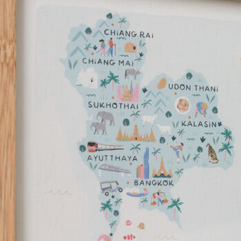 Thailand Illustrated Map, 2 of 5