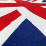 Union Jack Flag Cushion Cover From Soft Chenille Fabric, thumbnail 4 of 12
