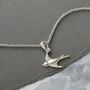 Sterling Silver Swallow Necklace, thumbnail 2 of 5