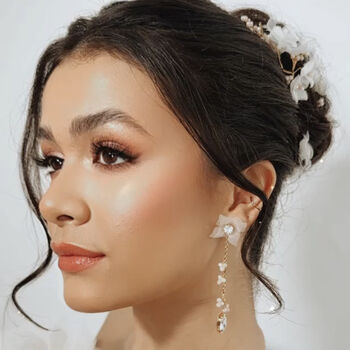 'Aureli' Bridal Drop Earrings, 2 of 4