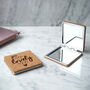 Cork Compact Mirror 'You Look Lovely' In Gift Box, thumbnail 1 of 2
