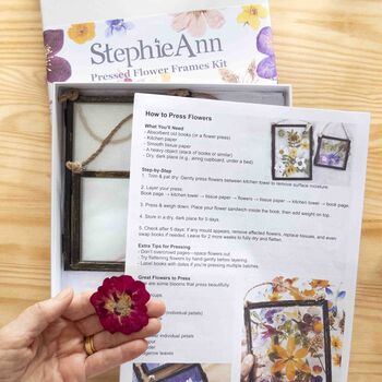 Pressed Flower Botanical Craft Kit For Kids And Adults, 2 of 10