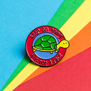 Storms Don't Last Forever Rainbow Enamel Pin, 5 of 8