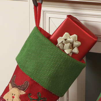 Rudy The Reindeer Personalised Christmas Stocking, 5 of 8