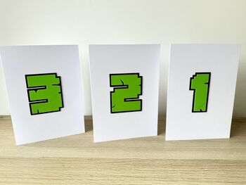 Block Mining Style Birthday Card, 3 of 5