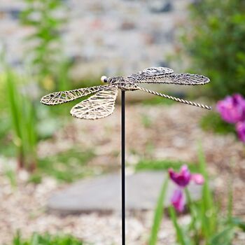 Tramea Metal Dragonfly Garden Stake Decoration, 3 of 7
