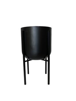 Black Metal Planter With Legs, 7 of 9