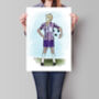 New Personalised Girls Football Sketch, thumbnail 3 of 10