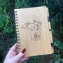 Personalised Whippet Dog Engraved Notebook, thumbnail 1 of 2
