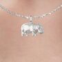 Hippo Necklace In Sterling Silver, thumbnail 4 of 11