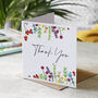 Thank You Wildflower Design Card, thumbnail 2 of 2