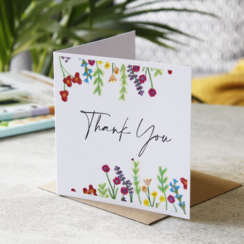 Thank You Wildflower Design Card, 2 of 2