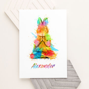 Personalised Watercolour Animal Wall Print, 12 of 12