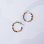 Saffron Slim Midi Hoop Earrings, thumbnail 5 of 6