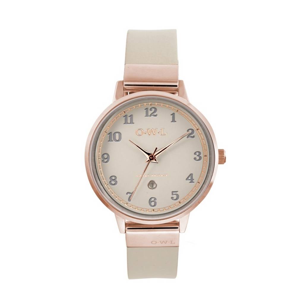 Ladies Sutton Leather Strap Watch By Owl Watches | notonthehighstreet.com