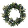 Midnight Blue Bauble Wreath, thumbnail 2 of 5