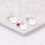 Sterling Silver Esme Personalised Disc Necklace, thumbnail 3 of 12