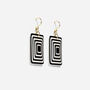 Matching Earrings And Necklace Set | Black And White, thumbnail 7 of 10