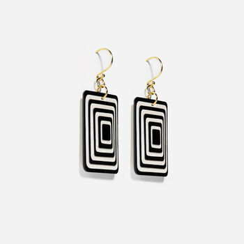 Matching Earrings And Necklace Set | Black And White, 7 of 10