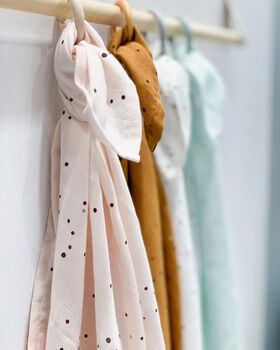 Muslin Burp Cloths | Dreamy Dots | New Baby Gift, 2 of 5