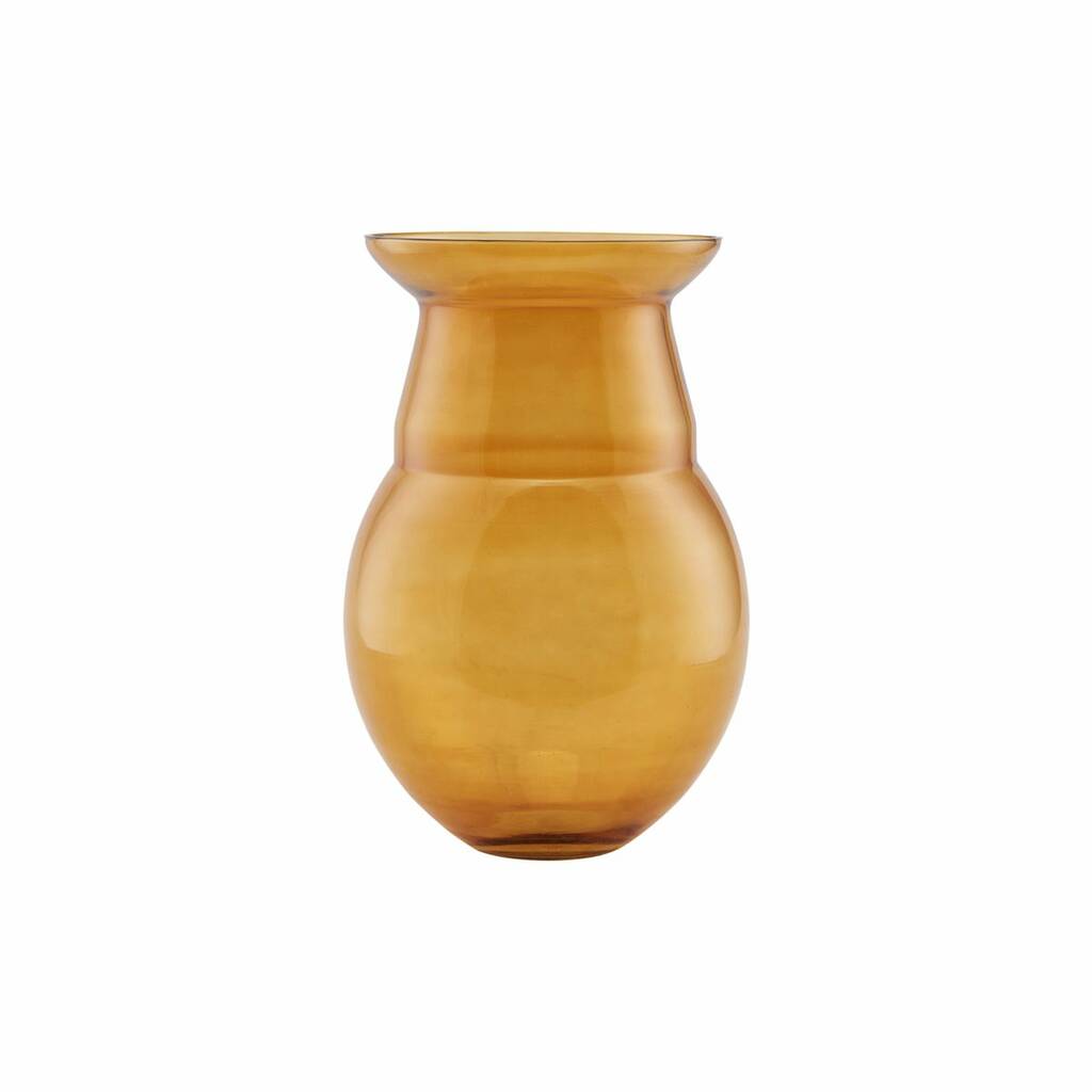 Mustard Glass Vase, Airy By Idyll Home