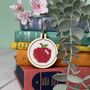 Thank You, Teacher! Apple Mini Matchbox Cross Stitch Kit, thumbnail 2 of 3