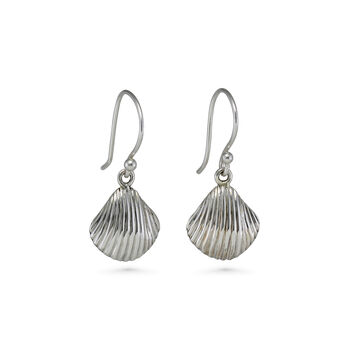Sterling Silver Shell Earrings, 3 of 4