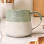 Personalised Sage Green Ceramic Mug, thumbnail 1 of 4