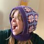 Granny Square Balaclava Printable Crochet Craft Pattern Guide Digital Download, thumbnail 1 of 8