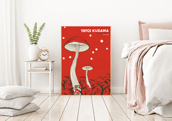 Yayoi Kusuma Red Mushroom Art Print, 2 of 3