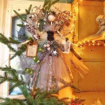 Enchanted Christmas Woodland Berry Fairy Treetopper, 5 of 12