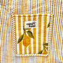 Tote Bag Cotton Yellow Lemon Quilted Beach Bag Shopper, thumbnail 3 of 4