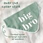 Pregnancy Announcement Dog Bandana White, thumbnail 6 of 8