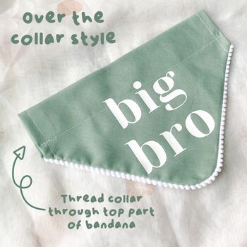 Pregnancy Announcement Dog Bandana White, 6 of 8
