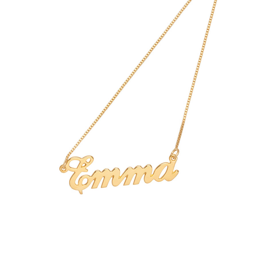 personalised handmade name necklace by anna lou of london ...